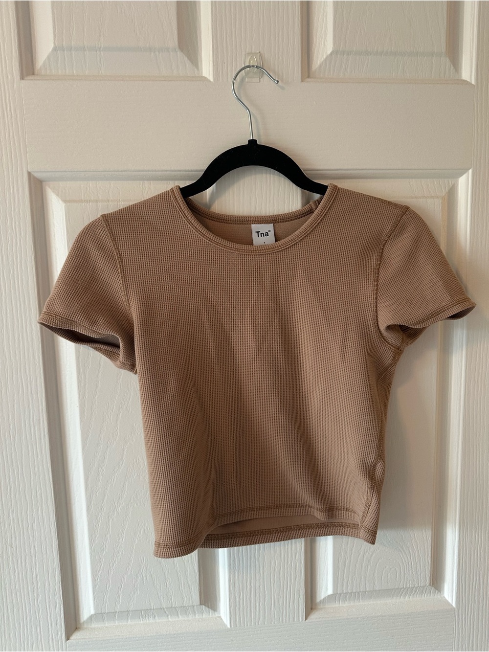 Tna Short Sleeve Ribbed Tee - Tan